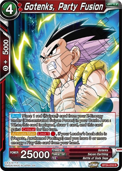 Gotenks, Party Fusion BT24-016