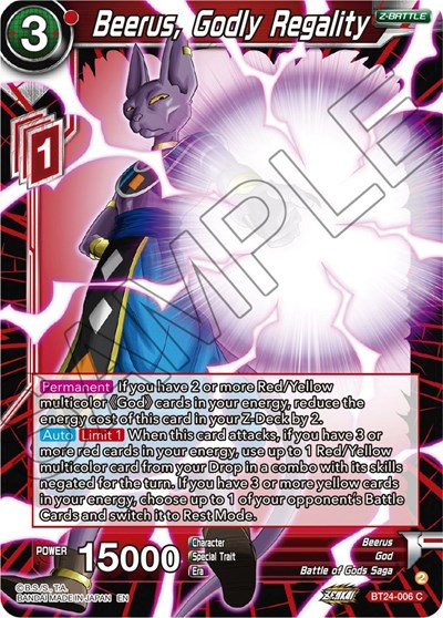 Beerus, Godly Regality BT24-006