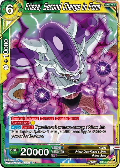 Frieza, Second Change in Form BT24-136