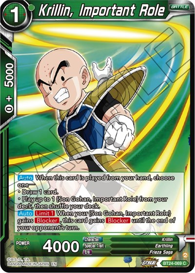Krillin, Important Role BT24-069