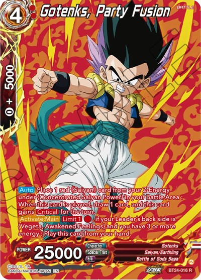 Gotenks, Party Fusion BT24-016