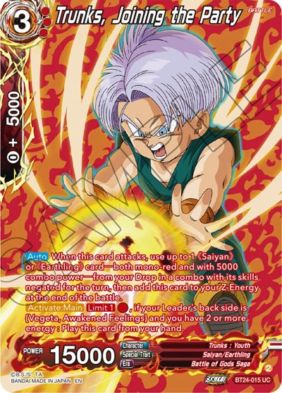 Trunks, Joining the Party BT24-015