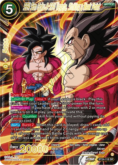 SS4 Son Goku & SS4 Vegeta, Striking a Weak Point BT24-118