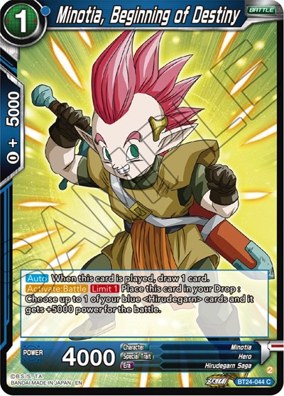 Minotia, Beginning of Destiny BT24-044
