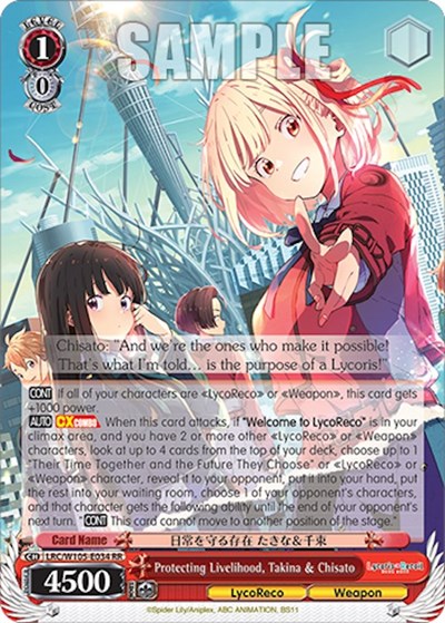 Protecting Livelihood, Takina & Chisato LRC/W105-E034 RR
