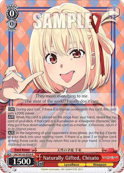 Naturally Gifted, Chisato LRC/W105-E038 R