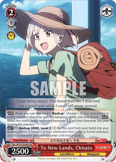 To New Lands, Chisato LRC/W105-E049S SR