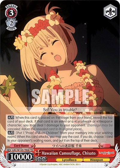 Hawaiian Camouflage, Chisato LRC/W105-TE08 TD