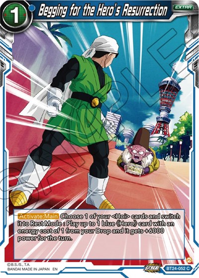 Begging for the Hero's Resurrection BT24-052