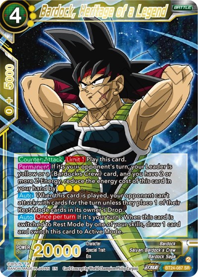 Bardock, Heritage of a Legend BT24-087