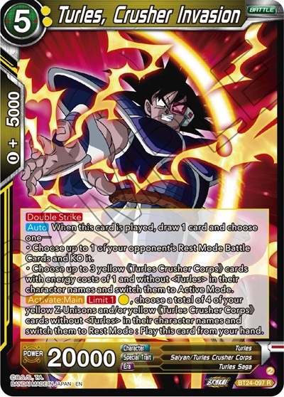 Turles, Crusher Invasion BT24-097