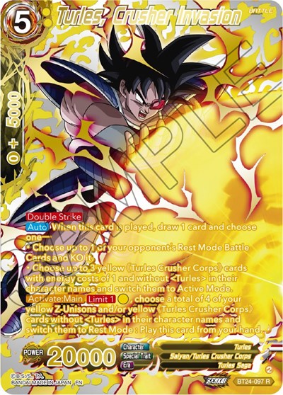 Turles, Crusher Invasion BT24-097
