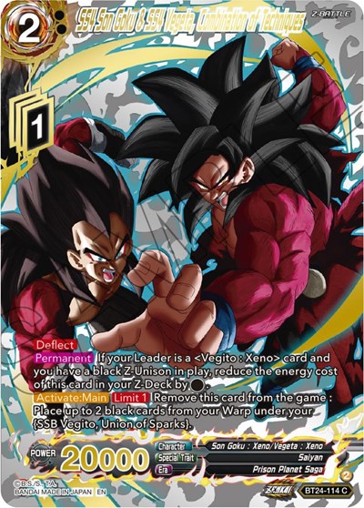 SS4 Son Goku & SS4 Vegeta, Combination of Techniques BT24-114