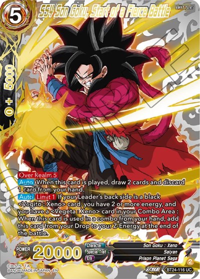 SS4 Son Goku, Start of a Fierce Battle BT24-116
