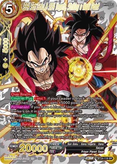 SS4 Son Goku & SS4 Vegeta, Striking a Weak Point BT24-118