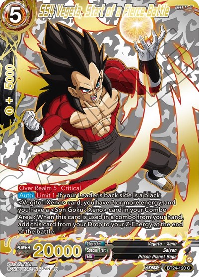 SS4 Vegeta, Start of a Fierce Battle BT24-120