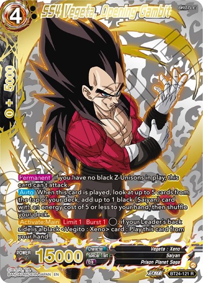 SS4 Vegeta, Opening Gambit BT24-121