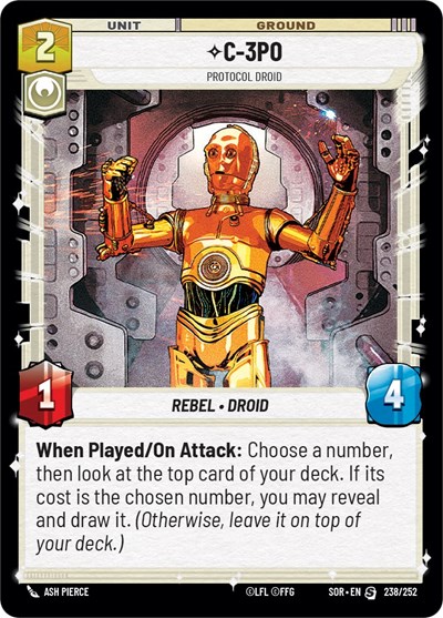 C-3PO, Protocol Droid — Spark of Rebellion Weekly Play