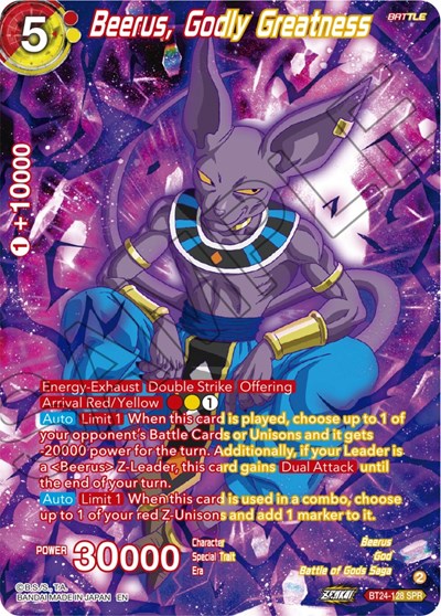 Beerus, Godly Greatness BT24-128