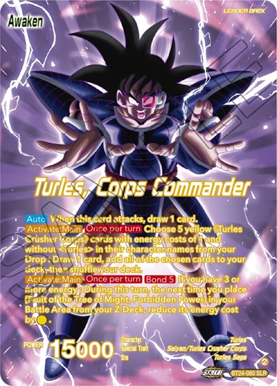 Turles // Turles, Corps Commander
