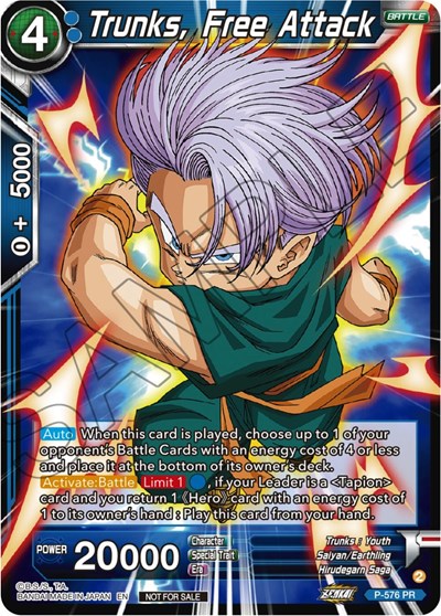 Trunks, Free Attack