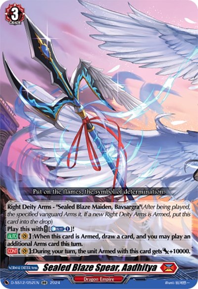Sealed Blaze Spear, Aadhitya [D Format] D-SS12/052EN