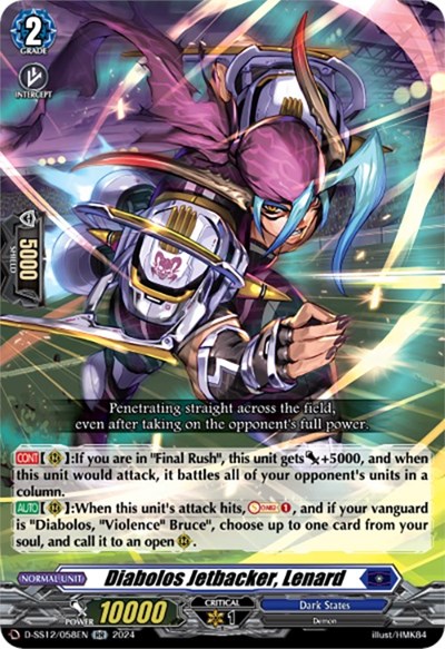 Diabolos Jetbacker, Lenard [D Format] D-SS12/058EN