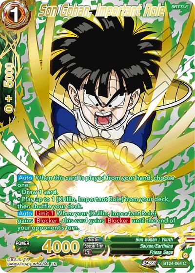 Son Gohan, Important Role BT24-064