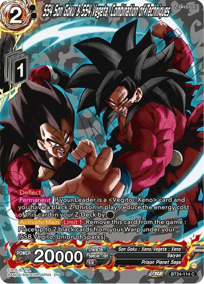 SS4 Son Goku & SS4 Vegeta, Combination of Techniques BT24-114