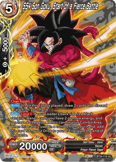 SS4 Son Goku, Start of a Fierce Battle BT24-116