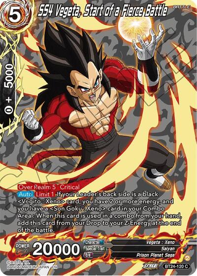 SS4 Vegeta, Start of a Fierce Battle BT24-120