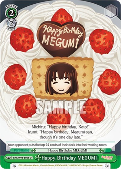 Happy Birthday MEGUMI SHS/W98-E056 U