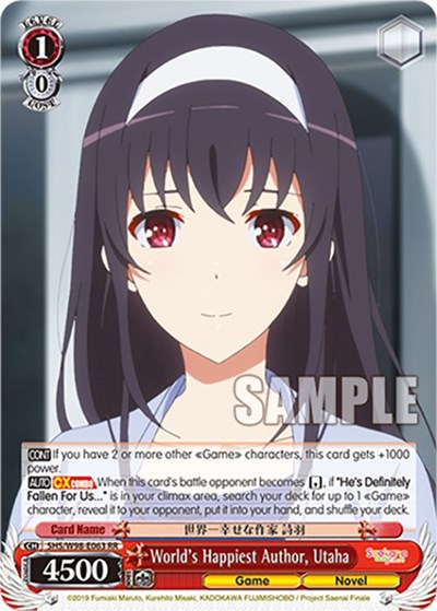 World's Happiest Author, Utaha SHS/W98-E063 RR