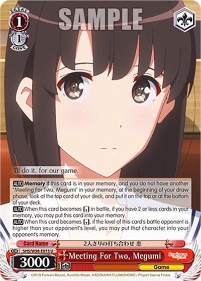 Meeting For Two, Megumi SHS/W98-E073 U