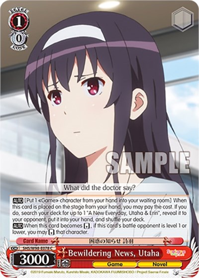 Bewildering News, Utaha SHS/W98-E078 C