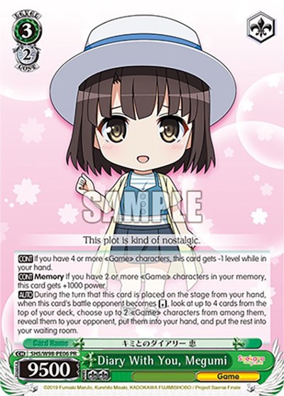 Diary With You, Megumi SHS/W98-PE06 PR