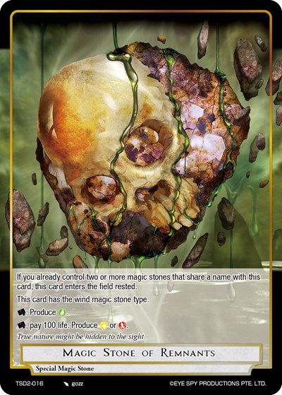 Magic Stone of Remnants TSD2-016