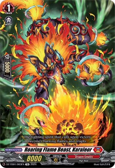 Roaring Flame Beast, Karaleor [D-Format] DZ-TD01/003EN