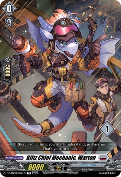 Blitz Chief Mechanic, Warton [D-Format] DZ-TD03/004E