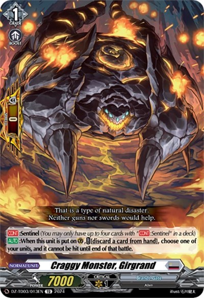 Craggy Monster, Girgrand [D-Format] DZ-TD03/013EN