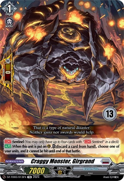 Craggy Monster, Girgrand [D-Format] DZ-TD03/013E