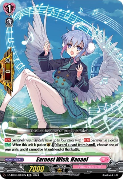 Earnest Wish, Hanael [D Format] DZ-TD06/013EN