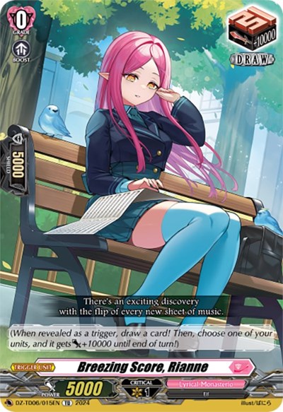 Breezing Score, Rianne [D-Format] DZ-TD06/015EN