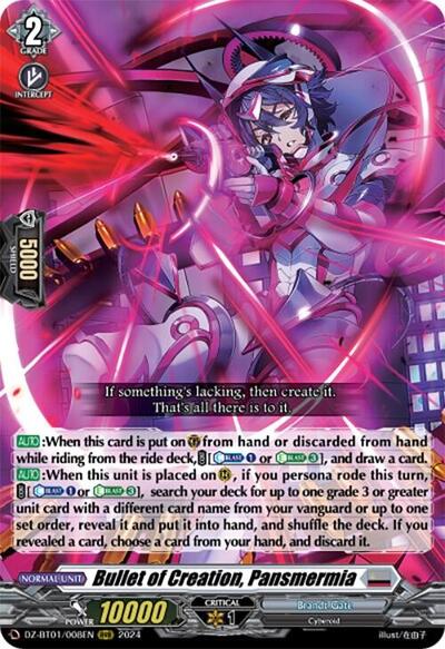 Bullet of Creation, Pansmermia [D-Format] DZ-BT01/008EN