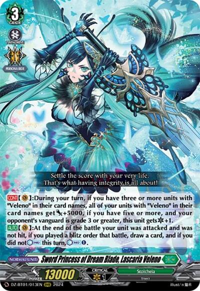 Sword Princess of Dream Blade, Lascaria Veleno [D-Format] DZ-BT01/013EN