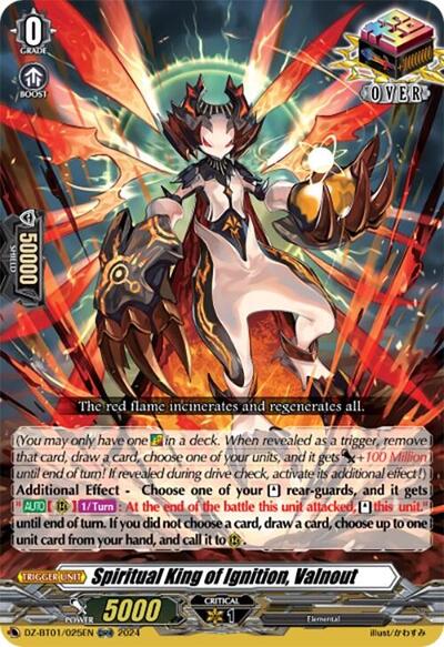 Spiritual King of Ignition, Valnout [D-Format] DZ-BT01/025EN