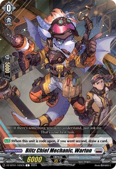 Blitz Chief Mechanic, Warton [D-Format] DZ-BT01/105EN