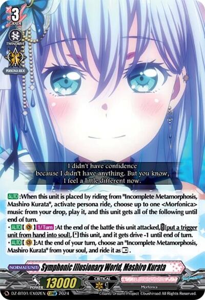 Symphonic Illusionary World, Mashiro Kurata [D-Format] DZ-BT01/EX02EN