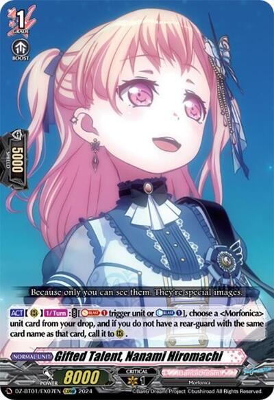 Gifted Talent, Nanami Hiromachi [D-Format] DZ-BT01/EX07EN