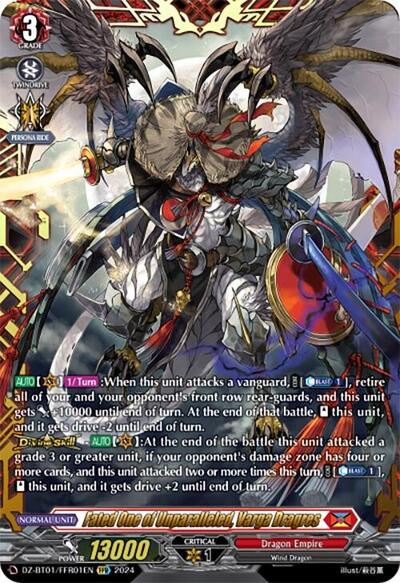 Fated One of Unparalleled, Varga Dragres [D-Format] DZ-BT01/FFR01EN